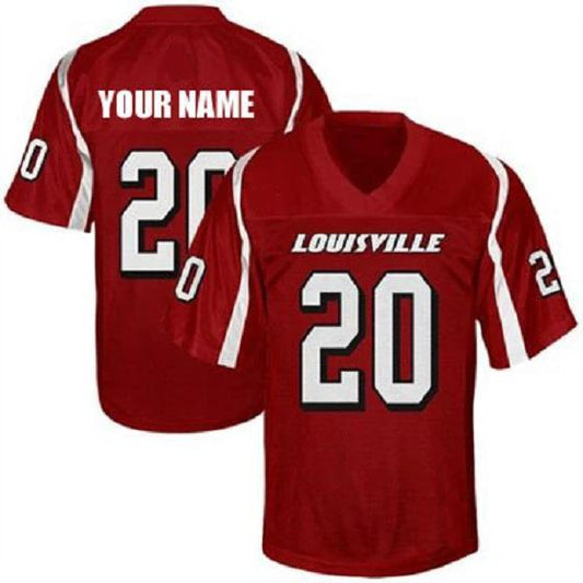 Custom Louisville Cardinals Jersey Name and Number NCAA College Football Style 2 by My Store