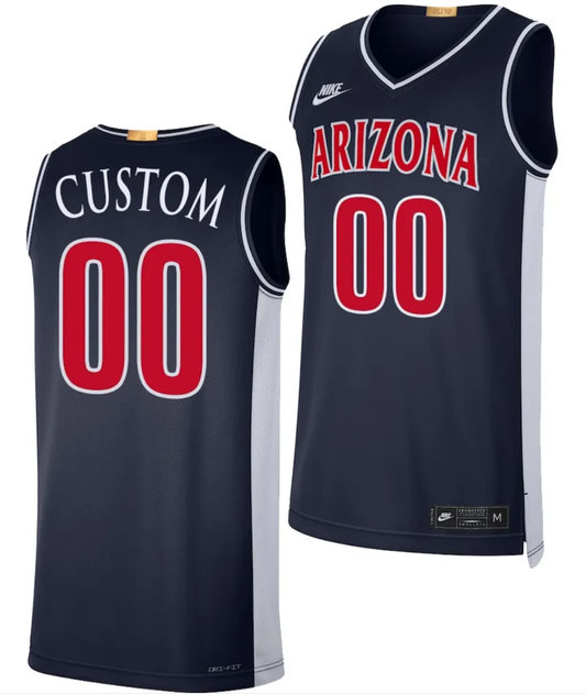 Custom Arizona Wildcats Jersey Name and Number Limited Retro Basketball 2023-24 Navy by My store basketball