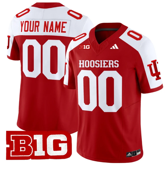 Custom Indiana Hoosiers Jersey Name and Number Vapor Limited Football Crimson Alternate by My Store