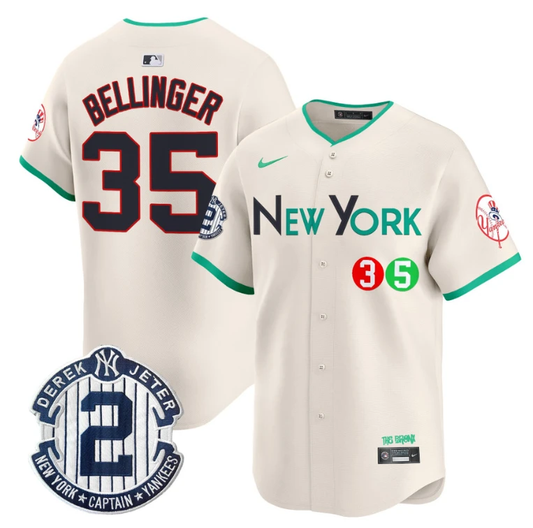 Cody Bellinger Jersey #35 New York Yankees City Connect Vapor Premier Limited Stitched Cream by My Store