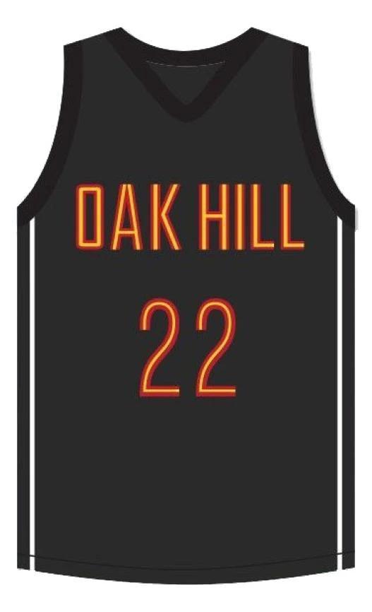 Carmelo Anthony Jersey #22 Oak Hill Academy Basketball Sewn Black by My store basketball