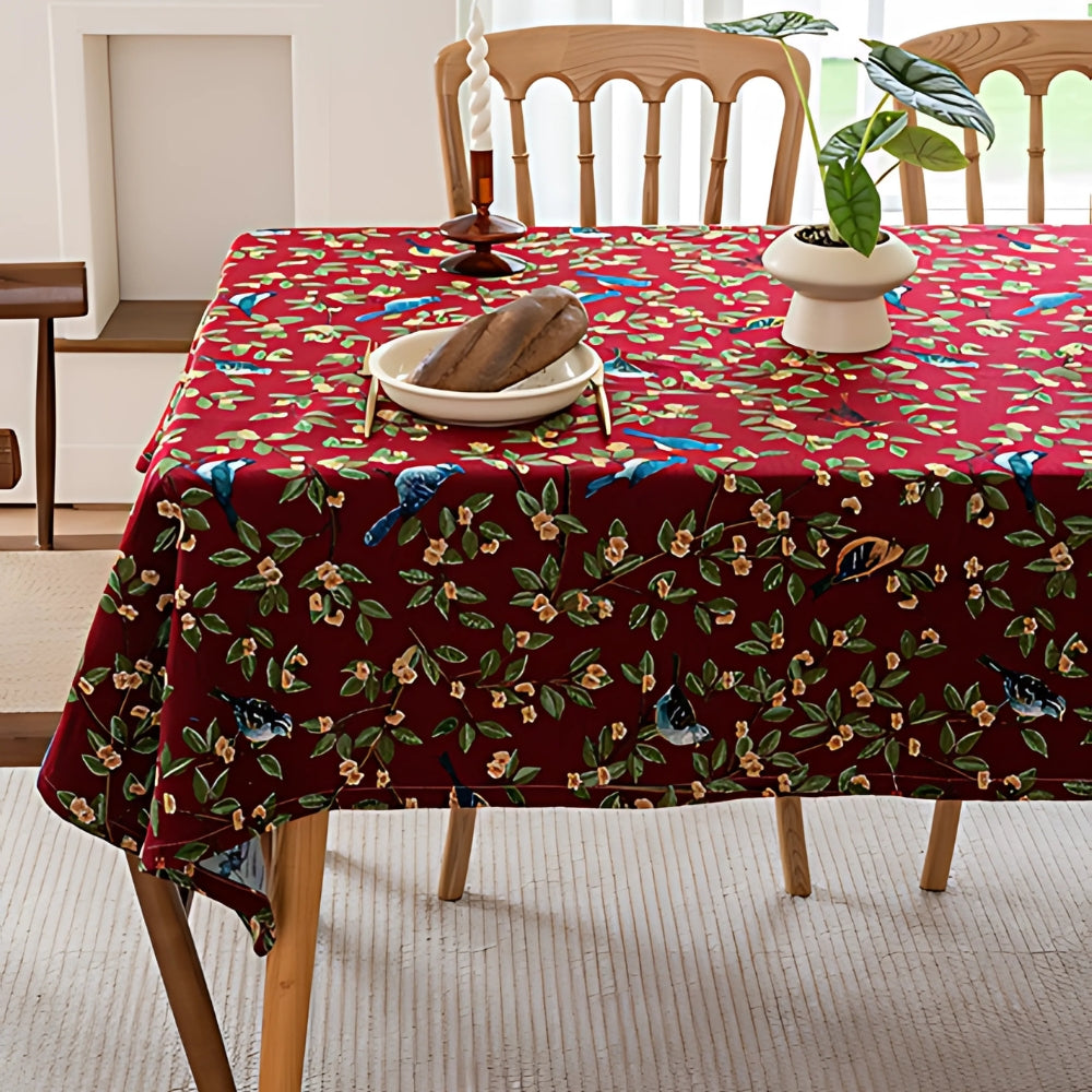 Lavish Heritage Floral & Bird Tablecloth by Casa & Beyond