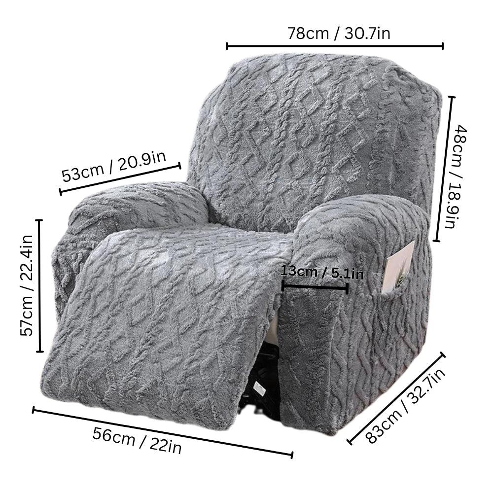 Jacquard Stretch Recliner Sofa Cover by Casa & Beyond