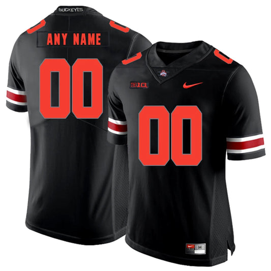 Custom Ohio State Buckeyes Jersey Name and Number NCAA College Football Big Patch Black by My Store