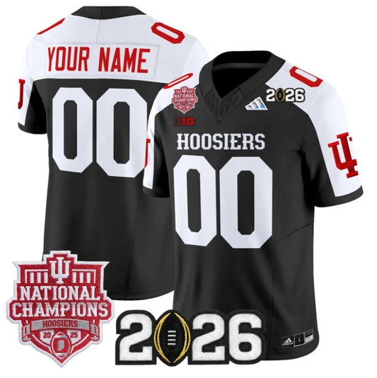 Custom Indiana Hoosiers Jersey 2025 National Champions 2026 Patch Stitched by My Store NCAA Football Jerseys