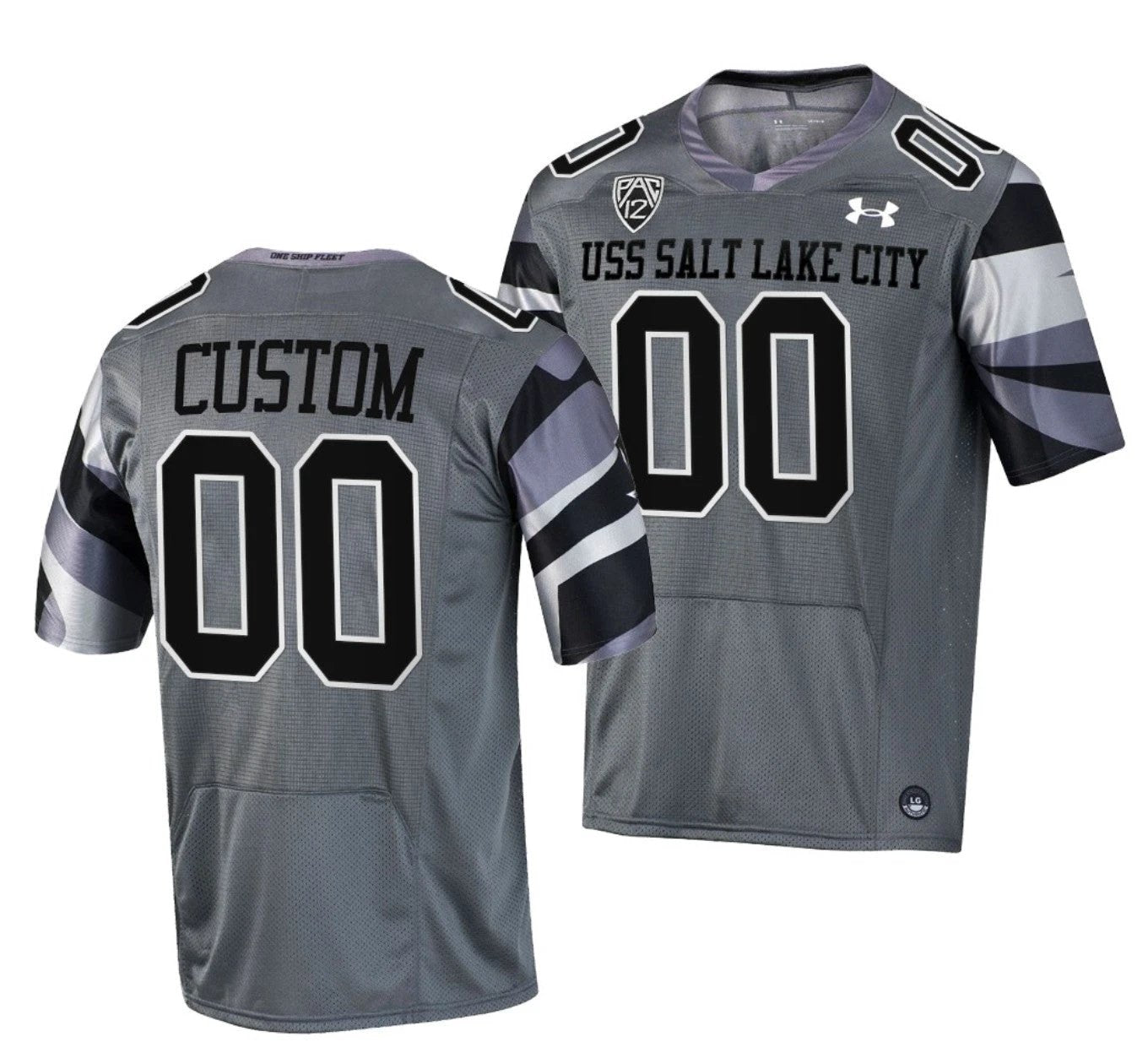 Custom Utah Utes Jersey Name and Number NCAA College Football USS Salt Lake City Alternate Gray by My Store