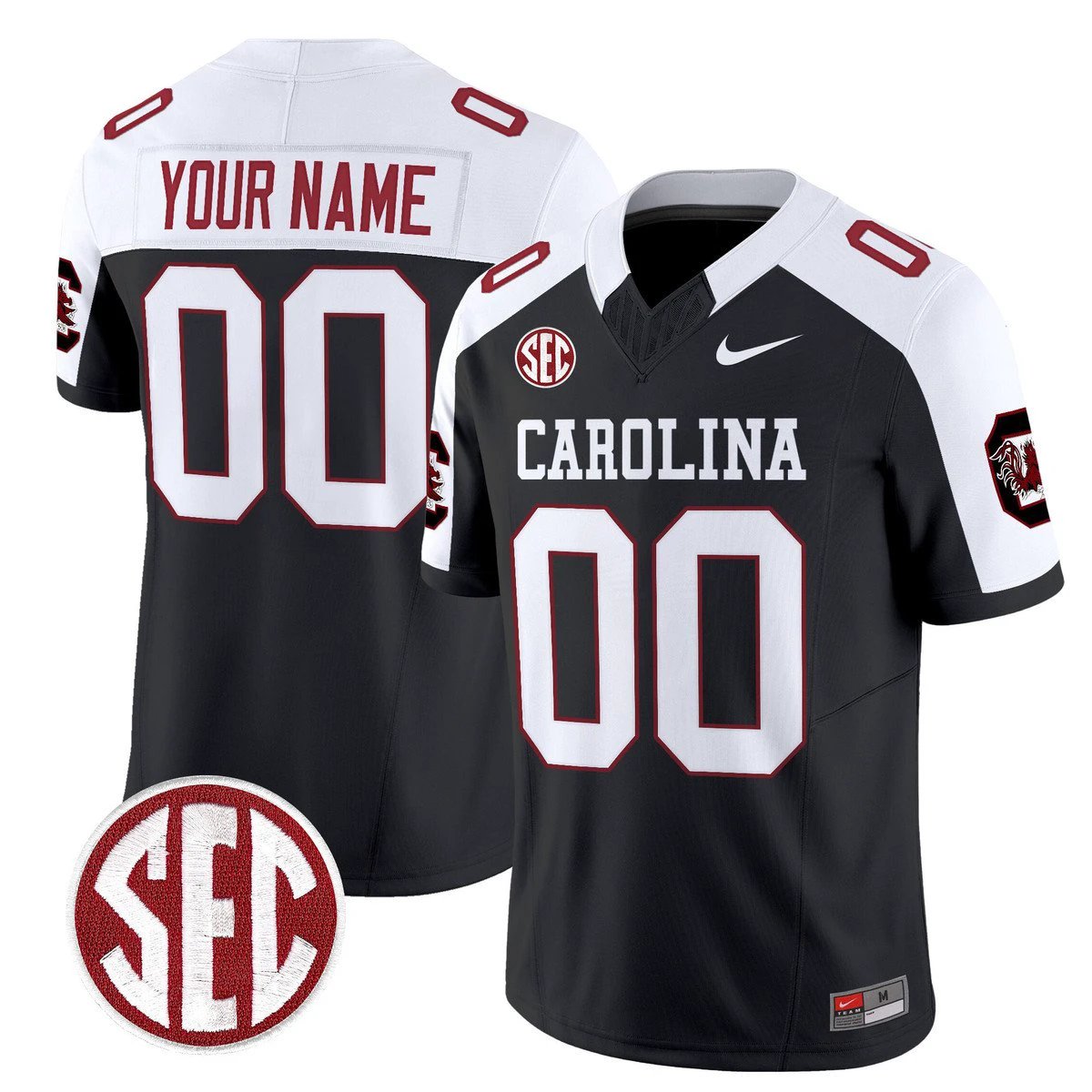 Custom South Carolina Gamecocks Jersey 1980 Throwback Rebrand 2026 Black Alter by My Store NCAA Football Jerseys