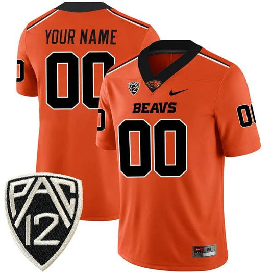Custom Oregon State Beavers Jersey Name and Number College Football Orange Alternate Game – All Stitched by My Store