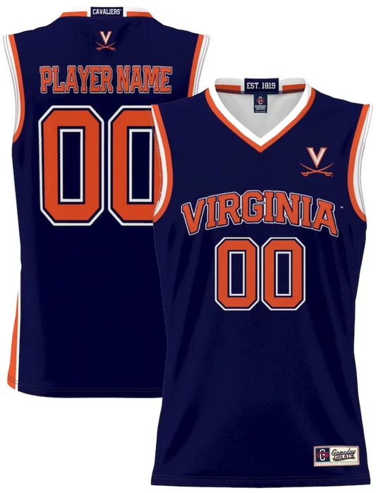 Custom Virginia Cavaliers Jersey Name and Number GameDay Greats Basketball Lightweight Navy by My store basketball