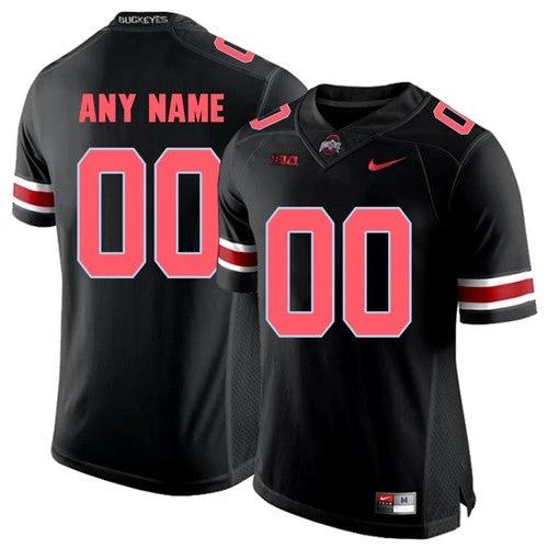 Custom Ohio State Buckeyes Jersey Name and Number NCAA College Football Red Black by My Store