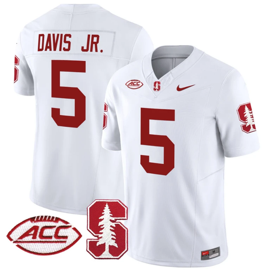 Chris Davis Jr Jersey #5 Stanford Cardinal Vapor Limited College Football Stitched White by My Store