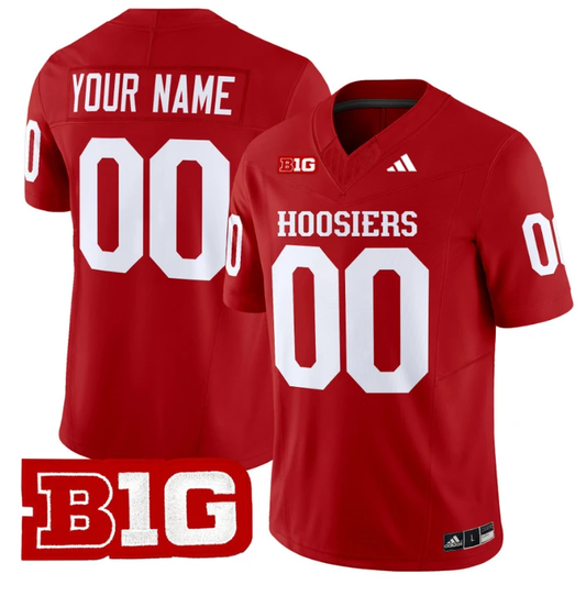 Custom Indiana Hoosiers Jersey Name and Number Vapor Limited Football Crimson by My Store