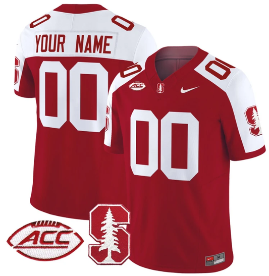 Custom Stanford Cardinal Jersey Name and Number Vapor Limited College Football Stitched Crimson Alternate by My Store