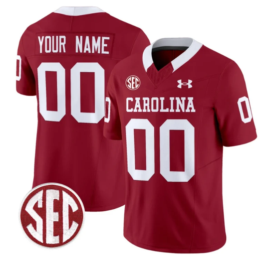 Custom South Carolina Gamecocks Jersey Name and Number Football 1980 Throwback Vapor Limited White by My Store