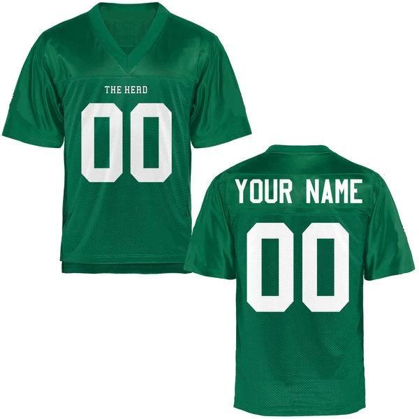 Custom Marshall Thundering Herd Jersey Name and Number NCAA College Football by My Store