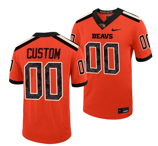 Custom Oregon State Beavers Jersey Name and Number NCAA College Football Untouchable Orange by My Store