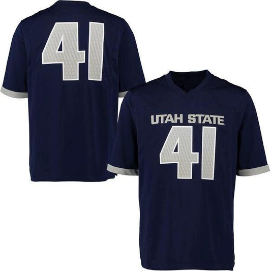 Custom Utah State Aggies Jersey Name and Number NCAA College Football Style 2 by My Store