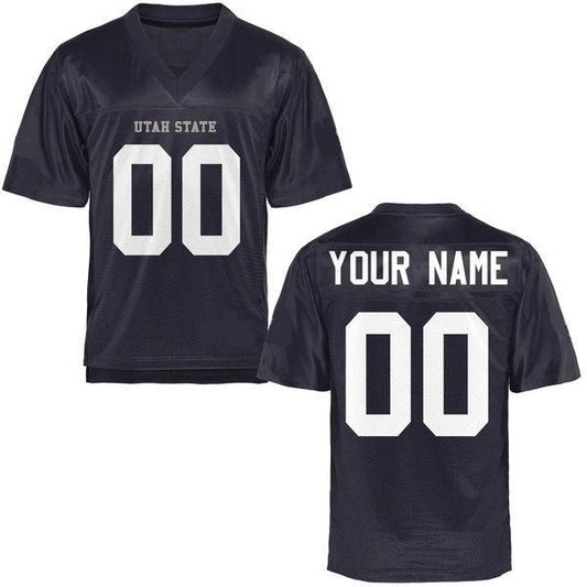 Custom Utah State Aggies Jersey Name and Number NCAA College Football Style 1 by My Store