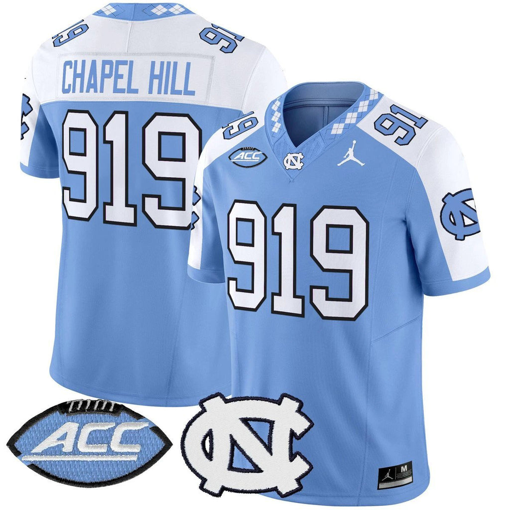 Chapel Hill Jersey #919 North Carolina Tar Heels 2025 Stitched Blue Alter by My Store NCAA Football Jerseys