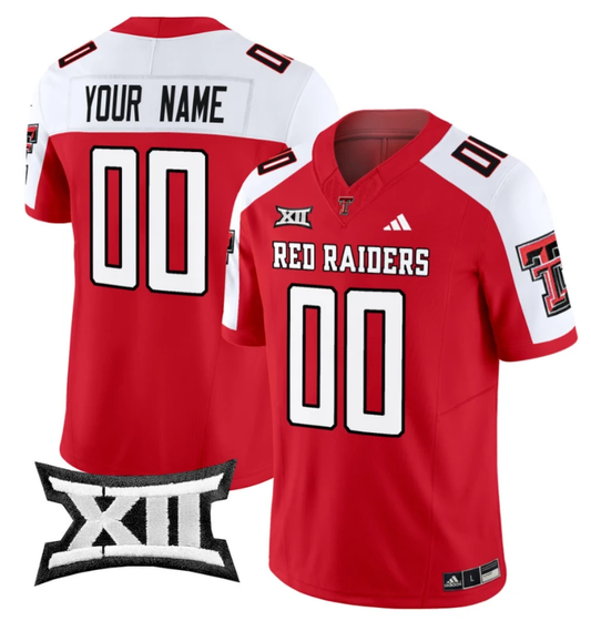 Custom Texas Tech Red Raiders Jersey Name and Number Vapor Limited Football Red Alternate by My Store