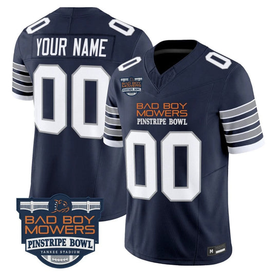 Custom Penn State Nittany Lions Jersey 2025 Pinstripe Bowl Limited Stitched Navy by NCAA Football Jersey