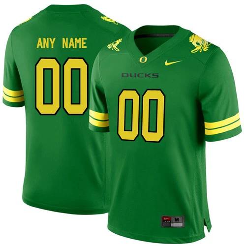 Custom Oregon Ducks Jersey Name and Number NCAA College Football Green Stitched by My Store