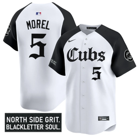 Christopher Morel Jersey #5 Chicago Cubs Gothic North Side Edition Vapor Limited Stitched Black by My Store
