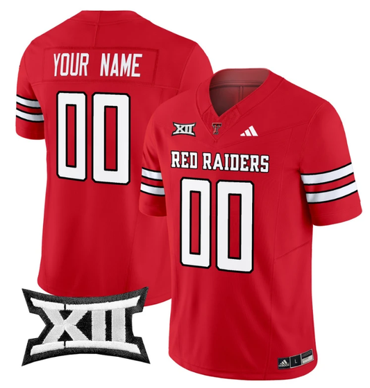 Custom Texas Tech Red Raiders Jersey Name and Number Vapor Limited Football Red by My Store