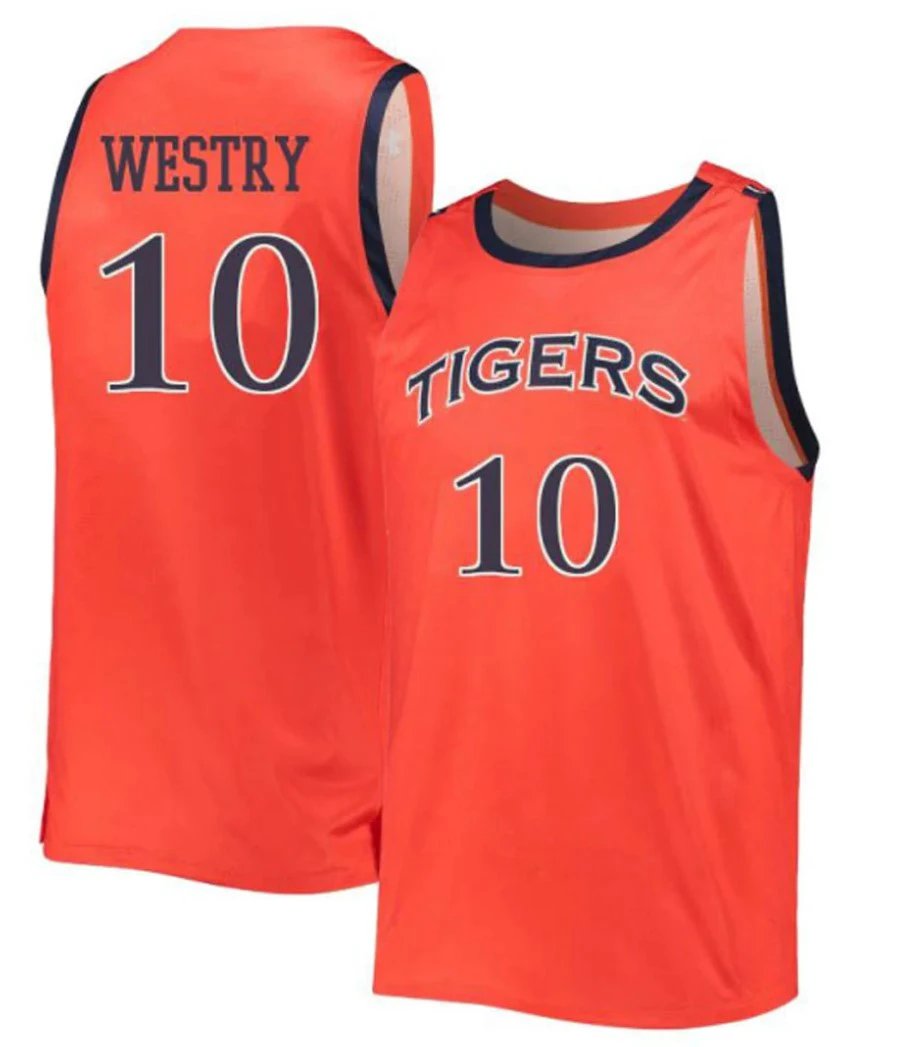 Chance Westry Jersey Auburn Tigers College Basketball #10 by My store basketball