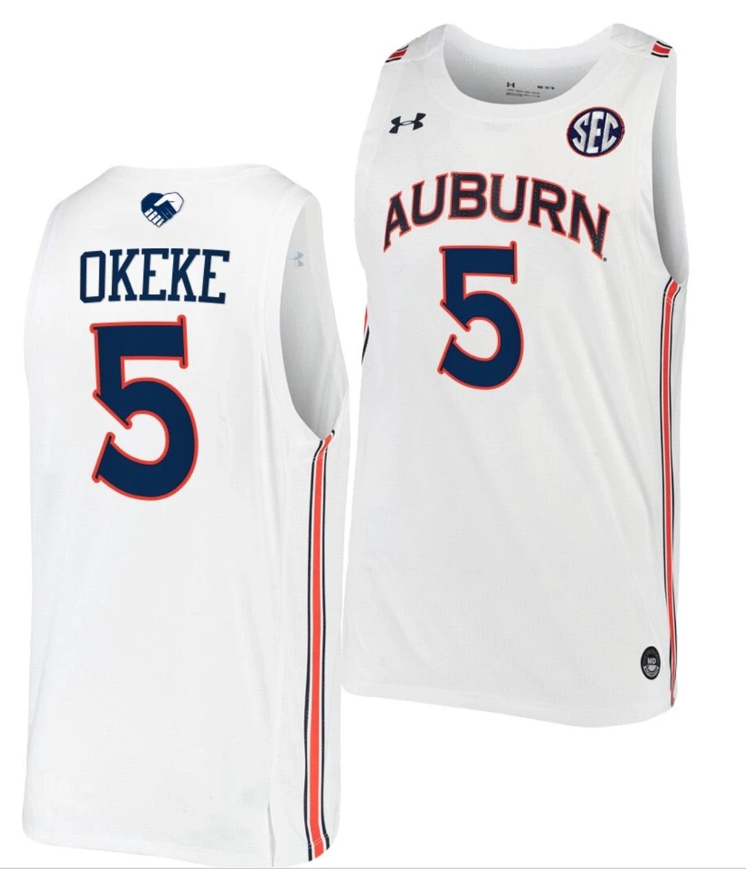 Chuma Okeke Jersey Auburn Tigers College Basketball #5 by My store basketball