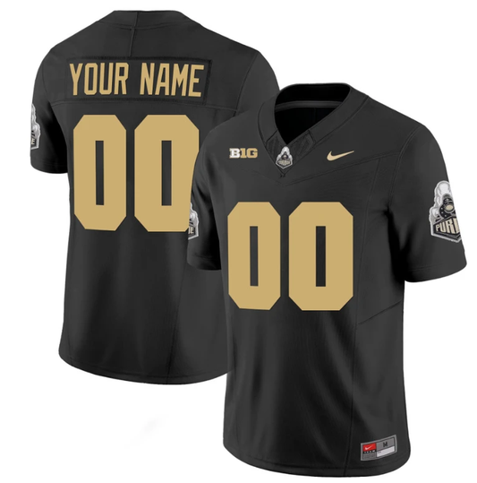 Custom Purdue Boilermakers Jersey Name and Number Vapor Football Stitched Black by My Store