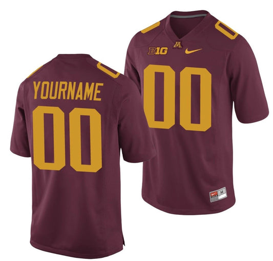 Custom Minnesota Golden Gophers Jersey Name and Number NCAA College Football Red by My Store