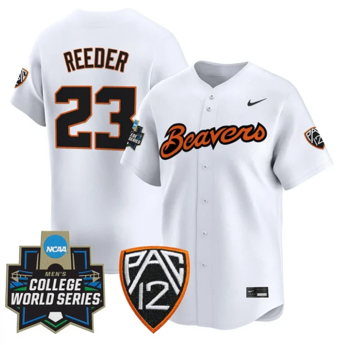 Canon Reeder Jersey #23 Oregon State Beavers 2025 World Series Stitched White by My Store