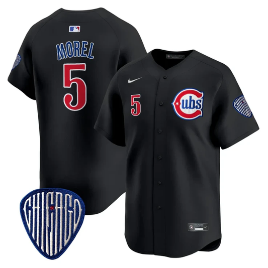 Christopher Morel Jersey #5 Chicago Cubs Blue Alternate Vapor Premier Limited Stitched Black by My Store