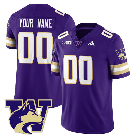 Custom Washington Husky Jersey Football 2025 Vapor Limited Stitched Purple by My Store