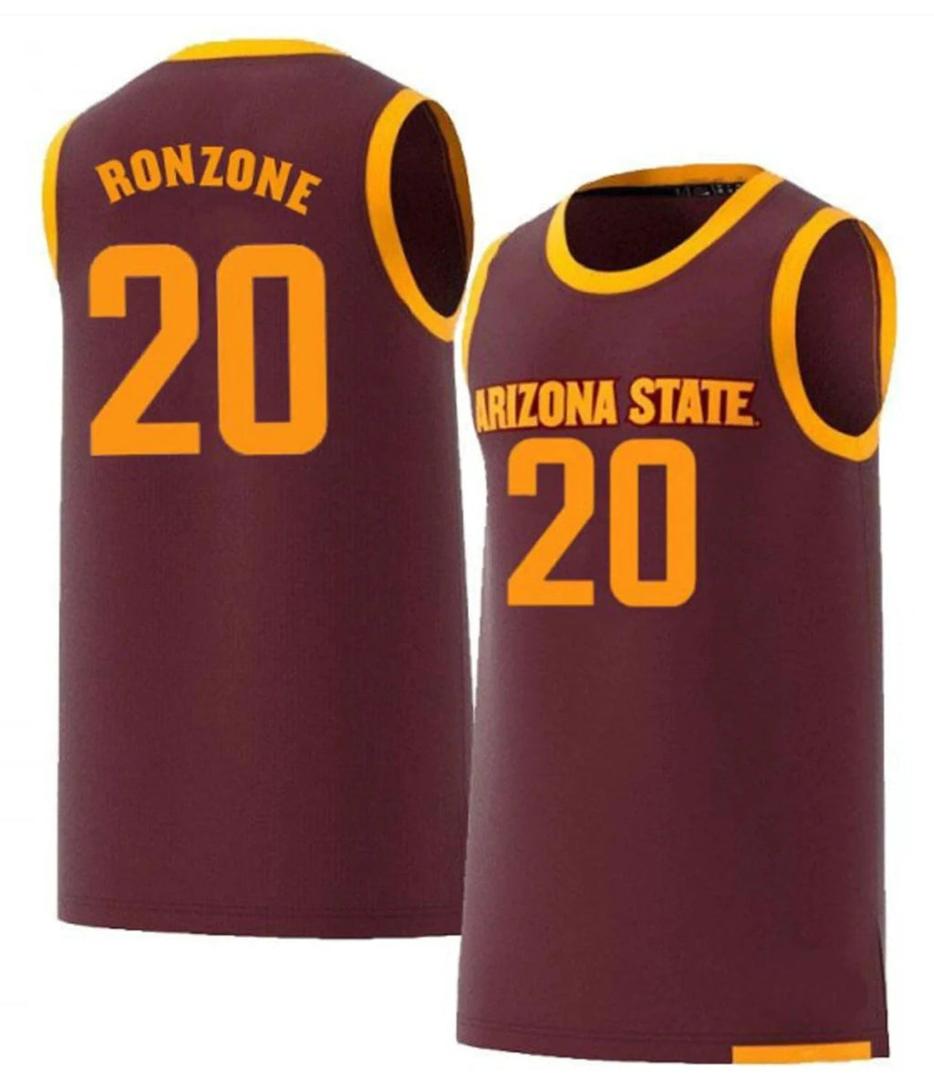 Cade Ronzone Jersey #20 Arizona State Sun Devils College Basketball by My store basketball