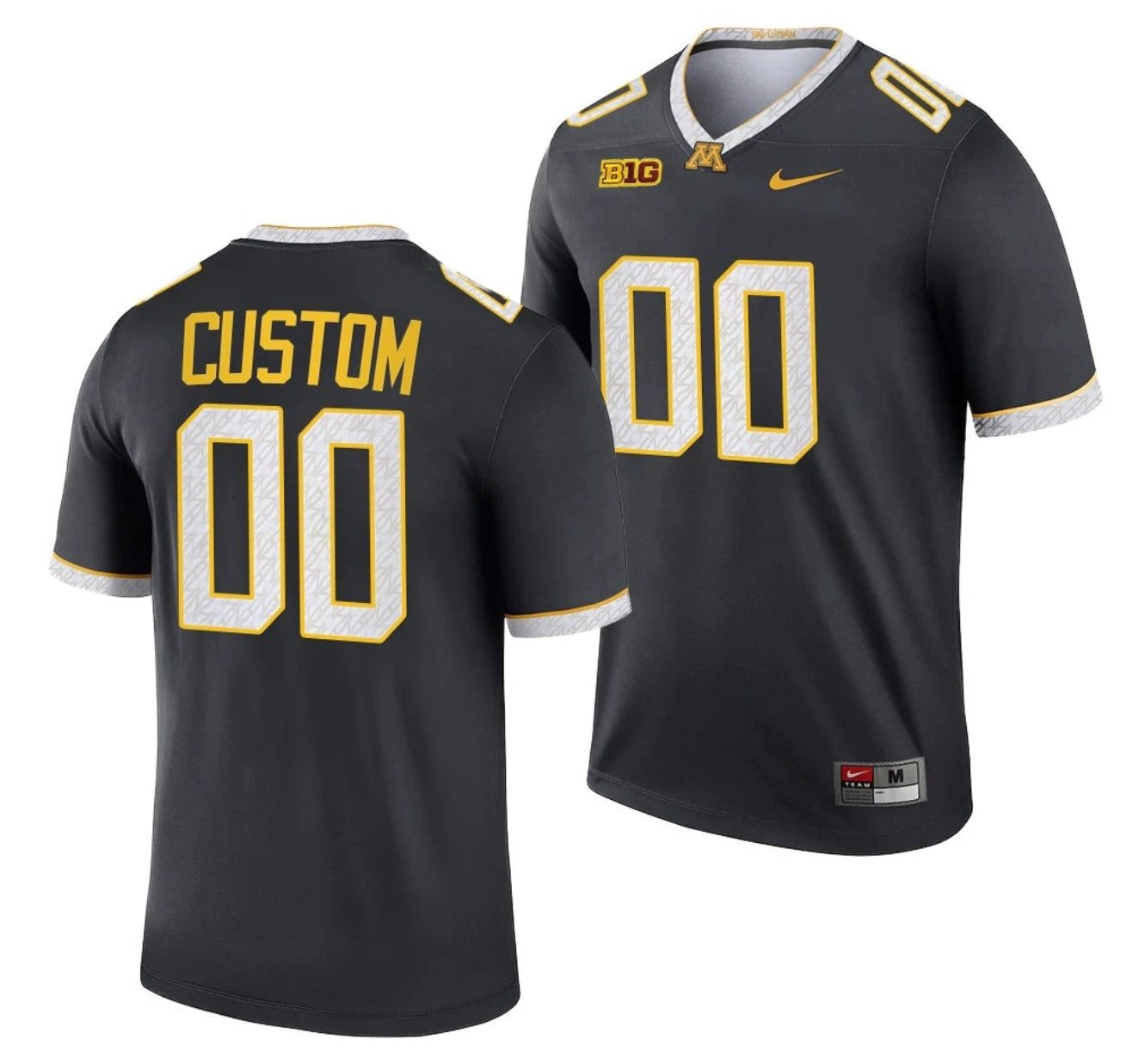 Custom Minnesota Golden Gophers Jersey Name and Number NCAA College Football Legend Gray by My Store