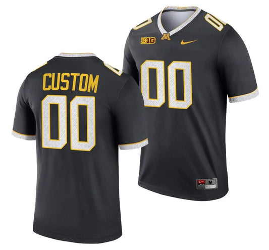 Custom Minnesota Golden Gophers Jersey Name and Number NCAA College Football Legend Gray by My Store