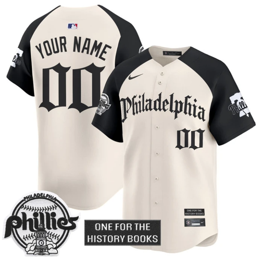 Custom Phillies Jersey Retro Newspaper Edition Vapor Premier Limited Stitched Alternate by My Store