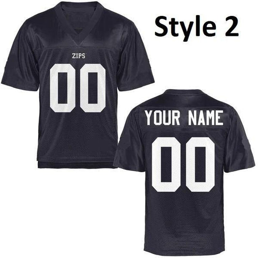 Custom Akron Zips Jersey Name and Number NCAA College Football Style 2 by My Store