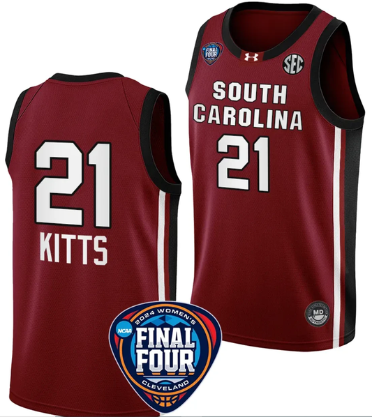 Chloe Kitts Jersey #21 South Carolina Gamecocks Basketball 2024 NCAA March Madness Final Four Garnet by My store basketball