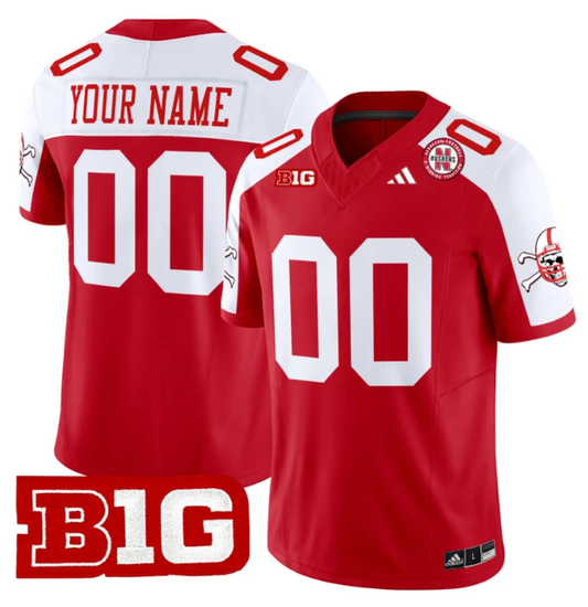 Custom Nebraska Cornhuskers Jersey 2024 Vapor V2 Football Red Alternate by My Store