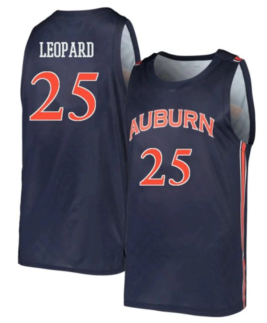 Chandler Leopard Jersey Auburn Tigers College Basketball #25 by My store basketball