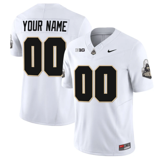 Custom Purdue Boilermakers Jersey Name and Number Vapor Football Stitched White by My Store