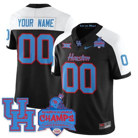 Custom Houston Cougar Jersey 2025 Kinder's Texas Bowl Champions Stitched by My Store NCAA Football Jerseys