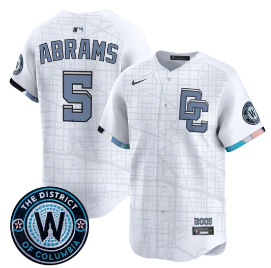 CJ Abrams Jersey #5 Washington Nationals 2025 City Connect Vapor Premier Limited Stitched White by My Store