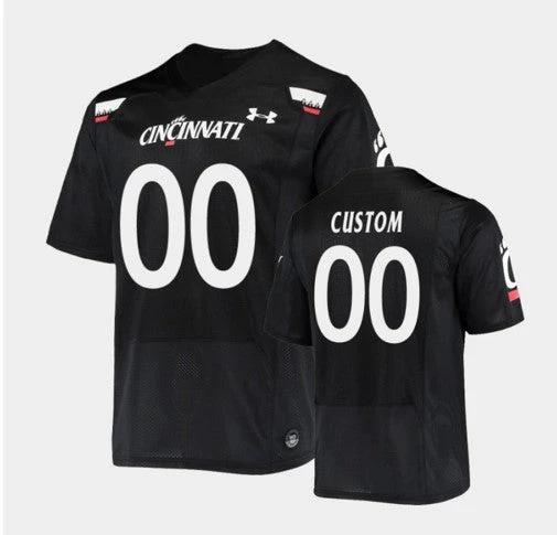 Custom Cincinnati Bearcats Jersey Name and Number NCAA College Football Black Under Armour Replica by My Store