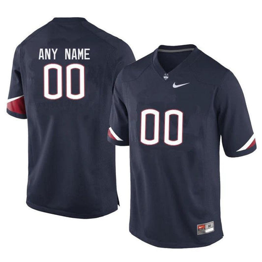 Custom UConn Huskies Jersey Name and Number NCAA College Football Navy by My Store