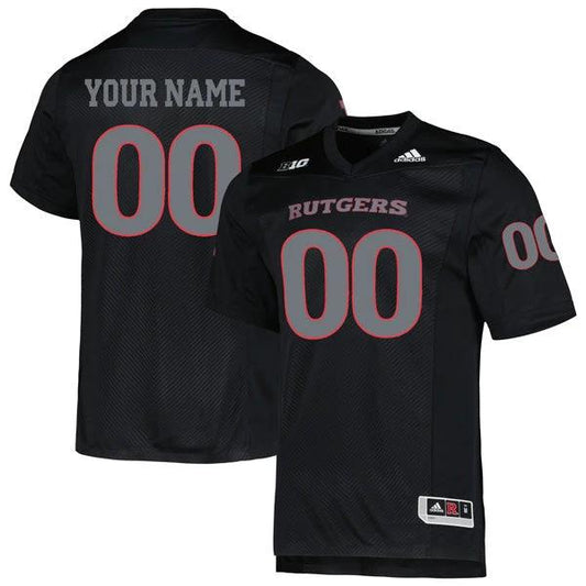 Custom Rutgers Scarlet Knights Jersey Name and Number College Football Black Alternate Game – All Stitched by My Store