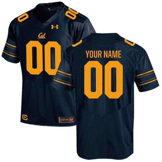 Custom California Golden Bears Jersey Name and Number NCAA College Football Navy by My Store